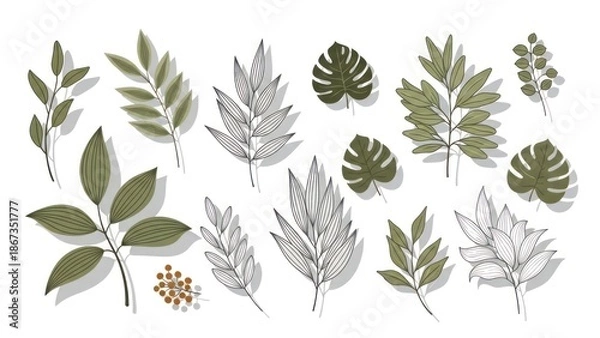 Obraz laurel wreath set