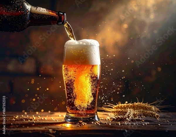 Obraz Dramatic drink shot