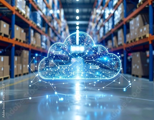 Obraz Cloud warehouse data
