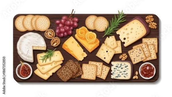 Obraz cheese and wine