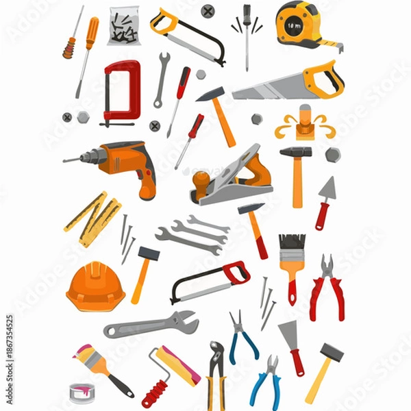 Obraz seamless pattern with tools