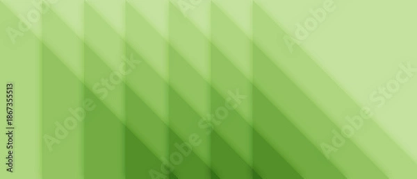 Obraz Geometric background with soft green background, layered triangular patterns