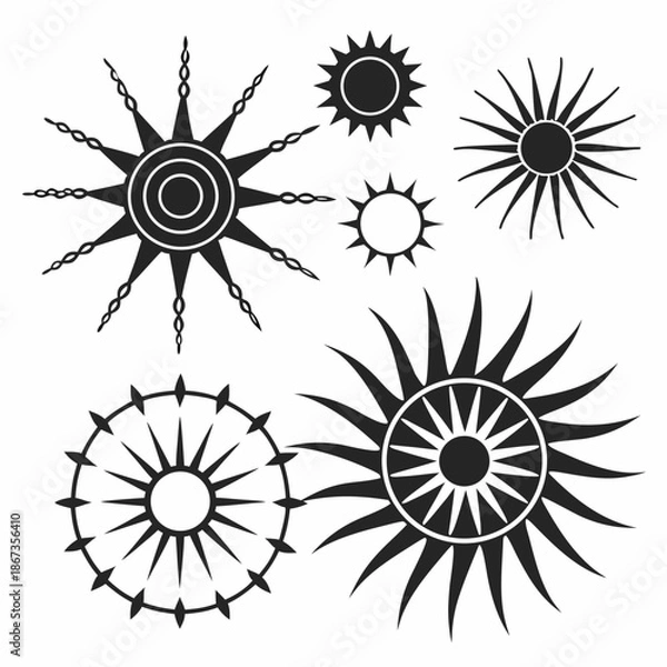 Obraz Abstract sun designs