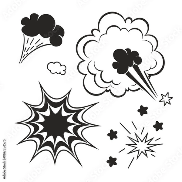 Obraz Explosion and energy effects