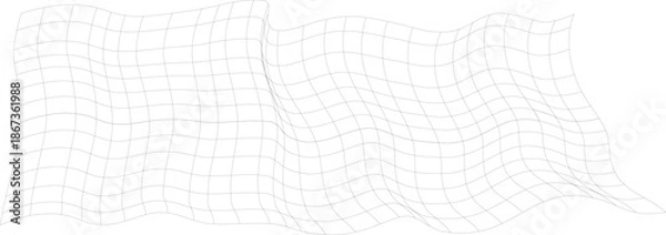 Obraz Checkered racing flag  without coloring