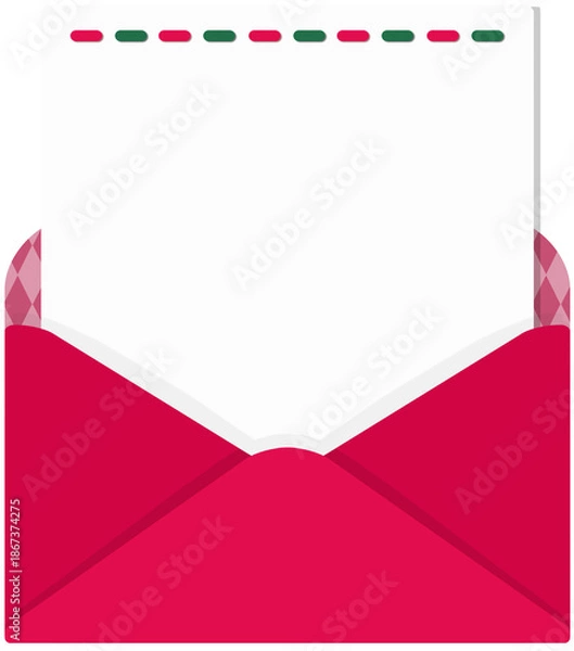 Obraz Blank paper sheet with matching envelope