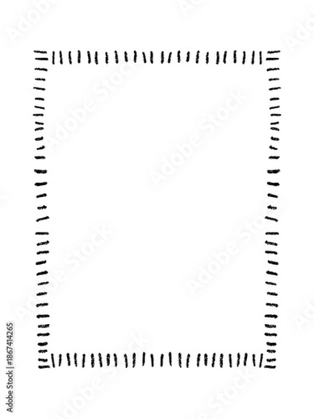 Obraz Hand drawn frame ribbon doodle collection