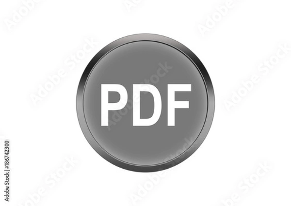 Obraz Button Silber Symbol Knopf Rund