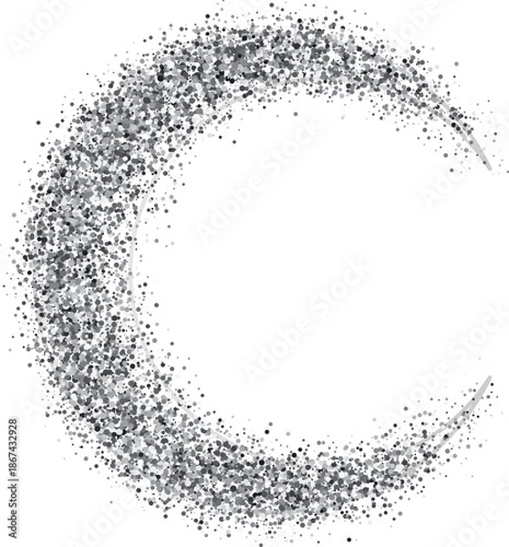Obraz Crescent Glitter Decor