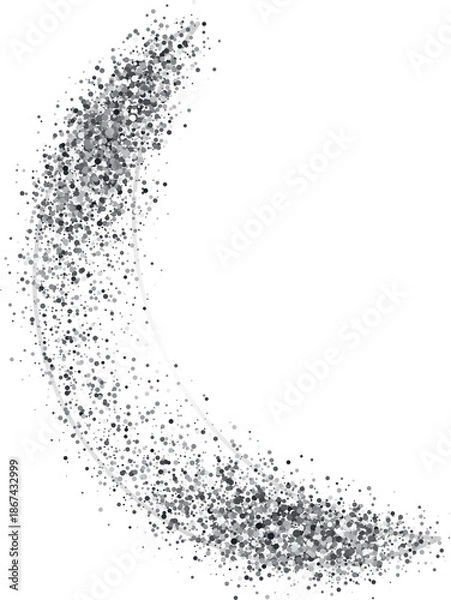 Obraz Metallic Moon Shape