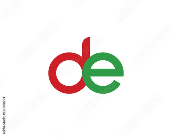 Obraz DE Logo Design. DE