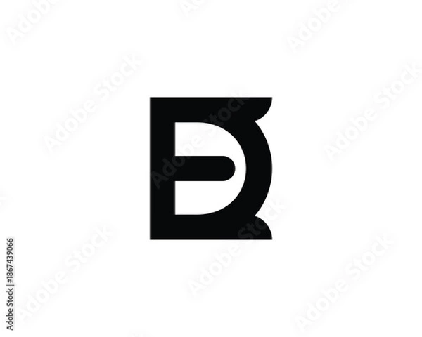 Obraz DE ED Logo Design