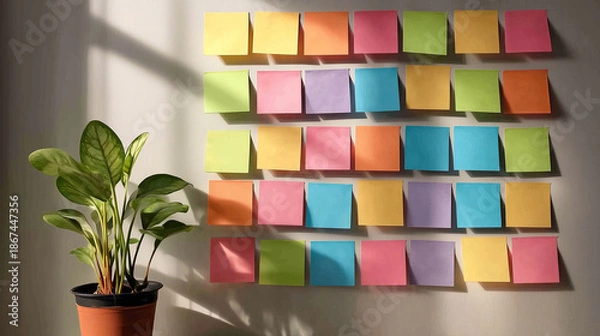 Obraz Creative ideas with sticky notes