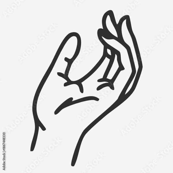 Obraz Hand Gesture Vector Illustration