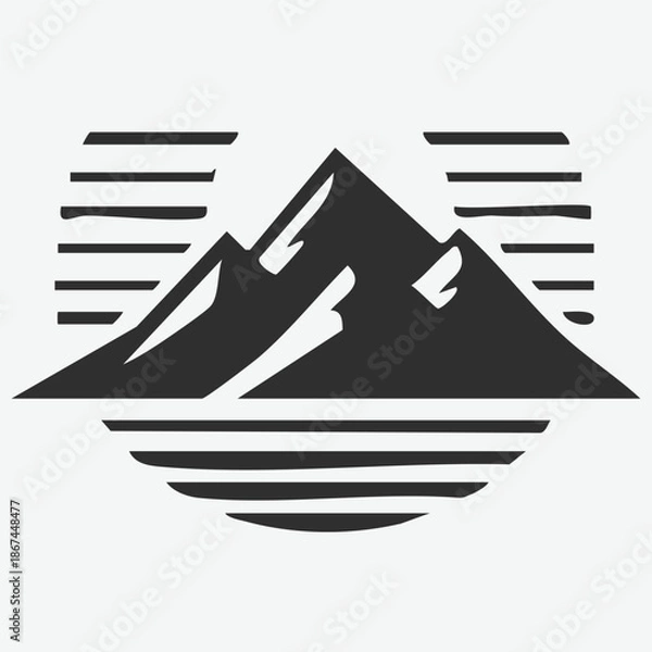 Fototapeta  Mountain Landscape Vector