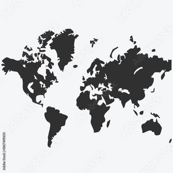 Fototapeta World Map Vector