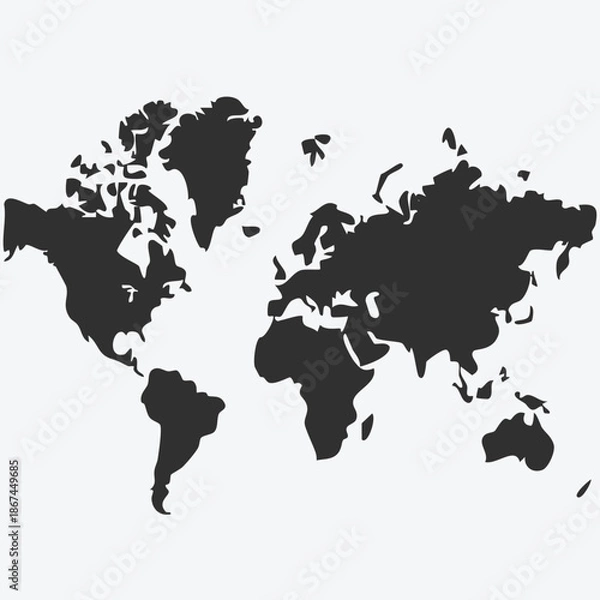 Fototapeta World Map Vector