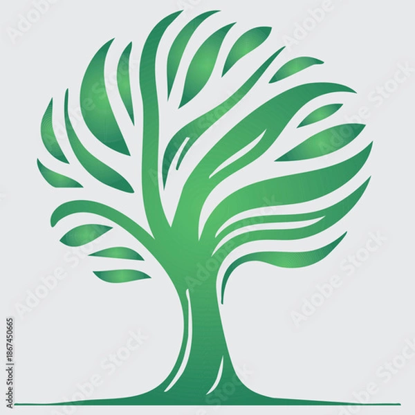 Obraz Tree Vector Illustration 