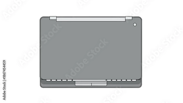 Obraz Modern laptop computer from the back