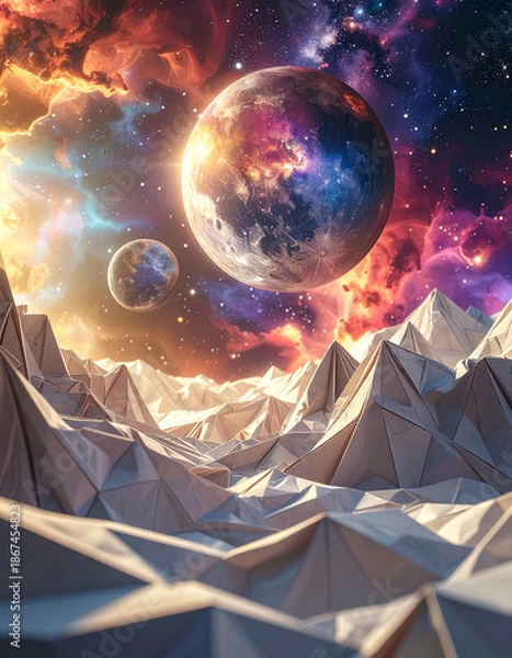 Obraz Origami Galaxy