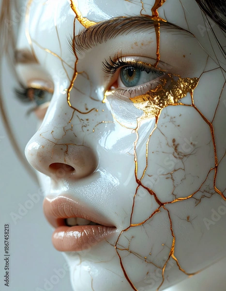 Obraz Android with Porcelain Skin