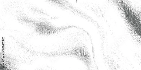 Obraz Grey dots forming abstract swirling patterns on white background texture