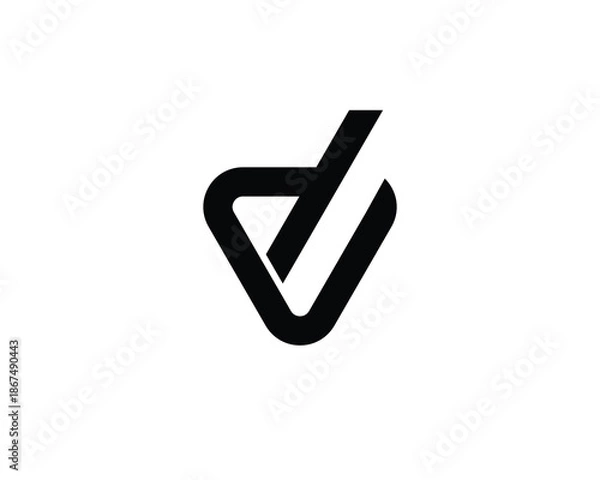Fototapeta DV VD Logo Design