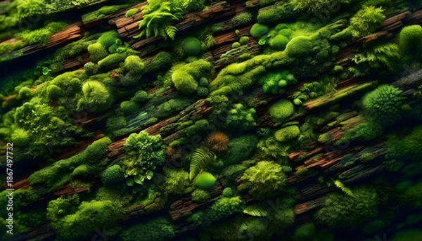 Obraz Vast green fields under cloudy sky