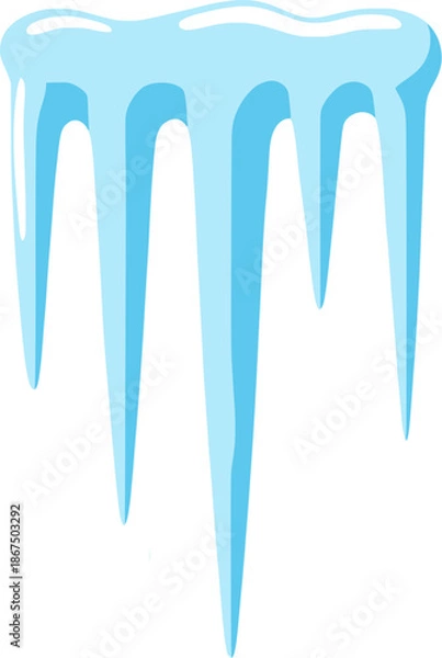 Obraz Hanging Icicles Illustration