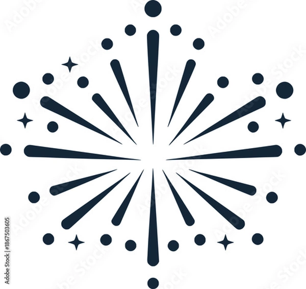 Obraz Firework Burst Celebration Icon