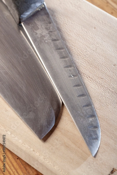 Obraz meat preparation knives for the kitchen