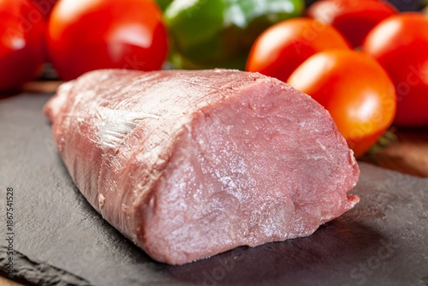 Obraz Preparing "piemontese" beef for cooking