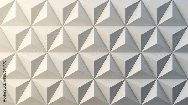 Fototapeta Seamless Minimal Prism Gradient Architectural Pattern