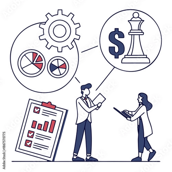 Obraz Business strategy and analysis