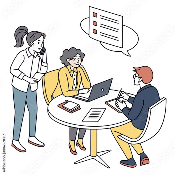 Obraz Team collaboration meeting