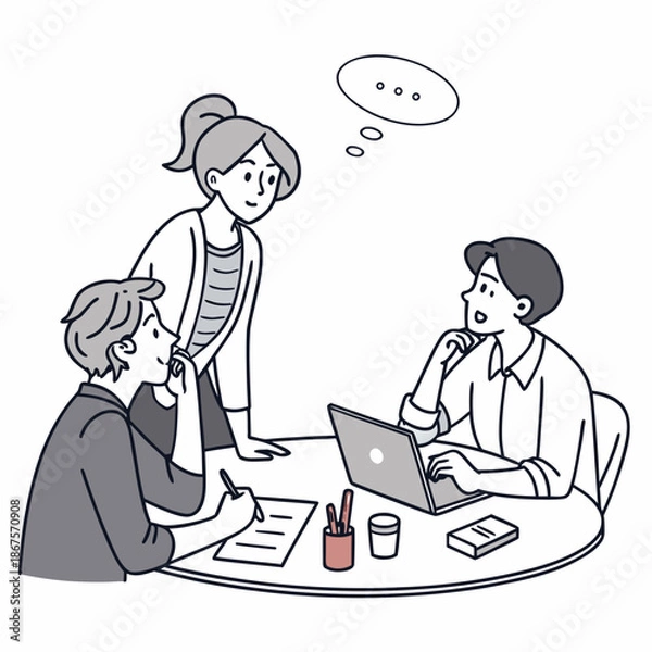 Obraz Team collaboration in progress