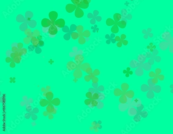 Fototapeta Green Flower Background