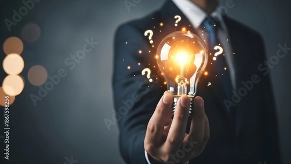 Obraz Creative Business Idea and Innovation Solution Concept