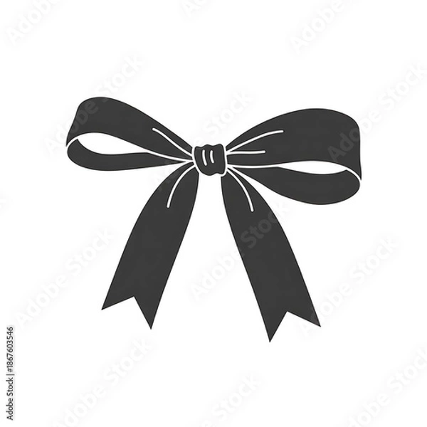 Fototapeta bow isolated on white background