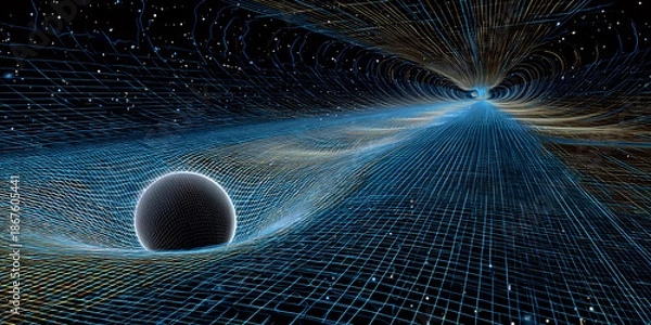 Obraz Fantasy Space Terrain, Alien Planet Visualization, Sci-Fi Dreamscape Art
