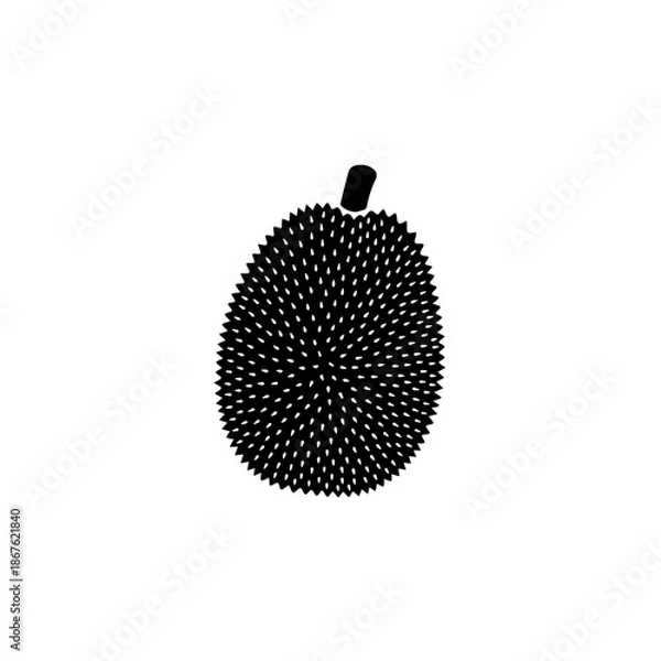 Fototapeta Simple black shape isolated on transparent background, Vector