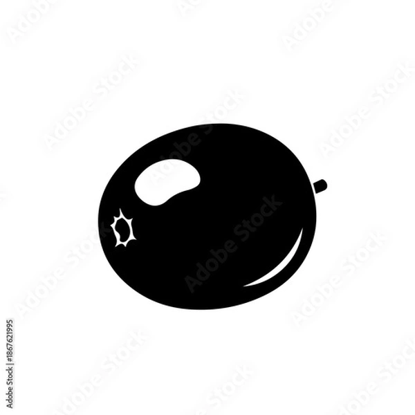 Fototapeta Black mouse pad with single button isolated on transparent background, Vector