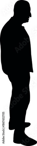 Obraz a man body silhouette vector