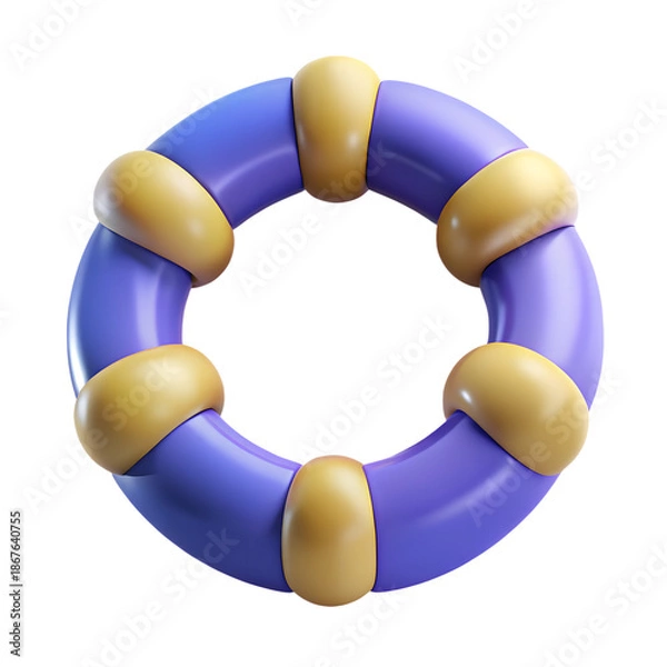 Fototapeta Unity Circle Togetherness Equality Concept Three Dimensional Design