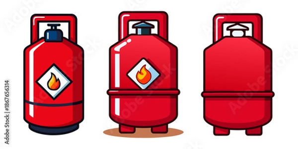 Obraz Fire extinguisher sign vector 