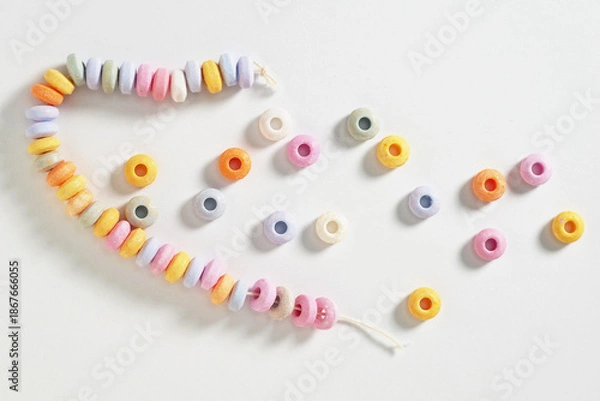 Obraz Pastel candy necklace