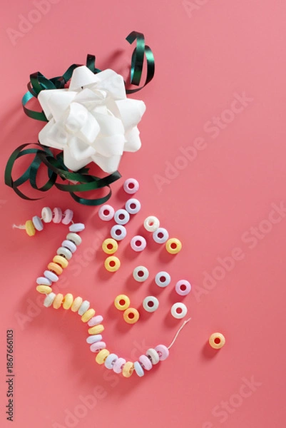 Obraz Candy necklace with sweets