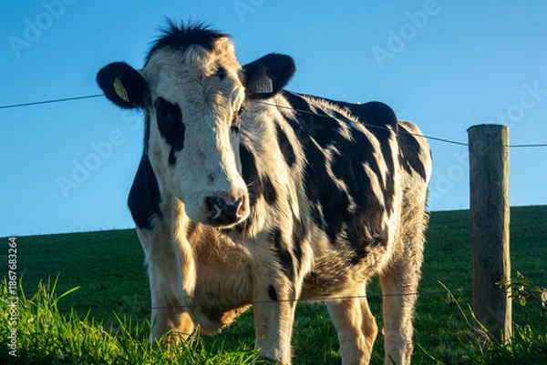 Obraz Prim’holstein cow on field