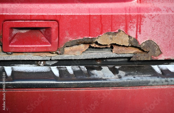 Obraz Rusting Vehicle Trunk