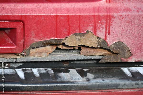 Obraz Rusting Vehicle Trunk